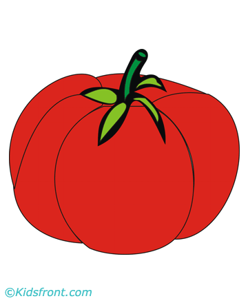 Tomato Coloring Pages