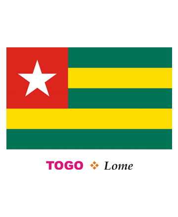 Togo Flag Coloring Pages