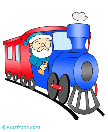 Toy Train Coloring Pages