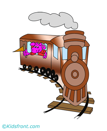 Train Travel Coloring Pages