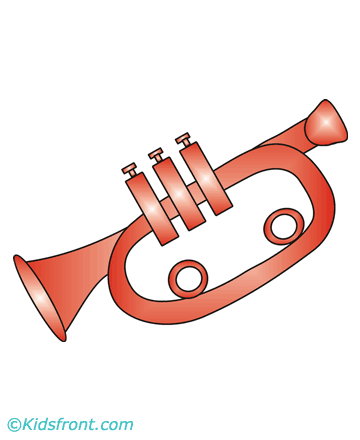 Trumpet Coloring Pages