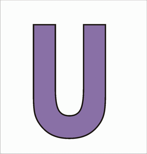 U-21th Alphabet Coloring Pages