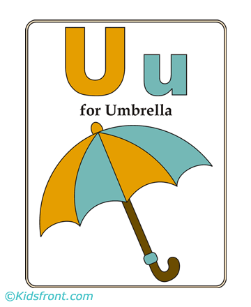 U-preschool Alphabet Coloring Pages