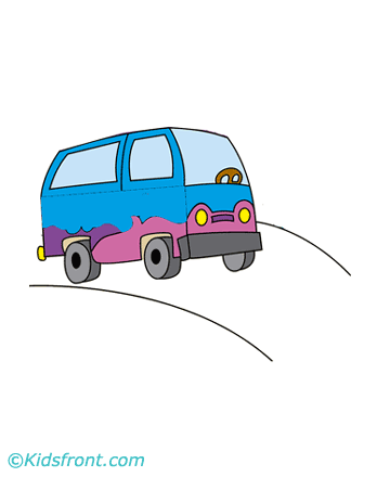 Mini Bus Coloring Pages