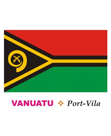 Vanuatu Flag Coloring Pages