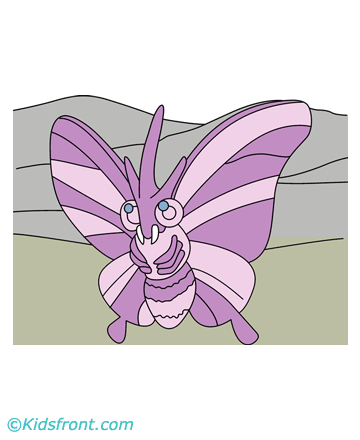 Venomoth Coloring Pages