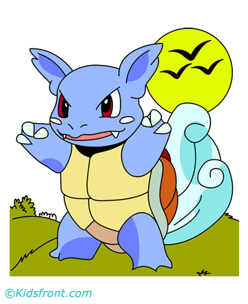 Wartortle Coloring Pages