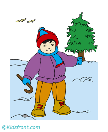 Winter Plant Coloring Pages