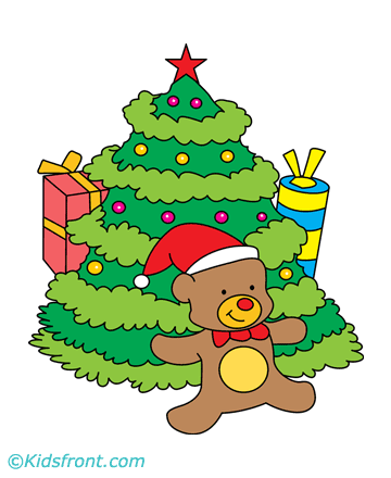 Xmas Decorations Coloring Pages