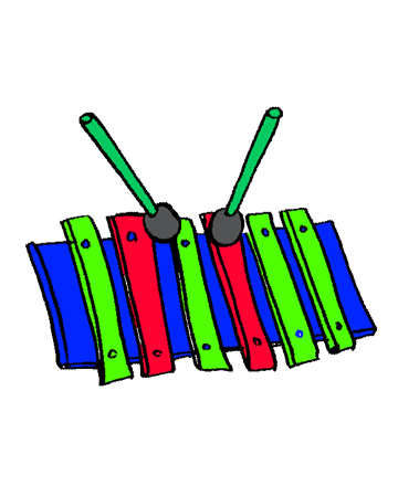 Xylophone Instrument Coloring Pages