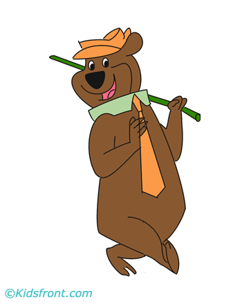 Yogi Bear Clip Coloring Pages