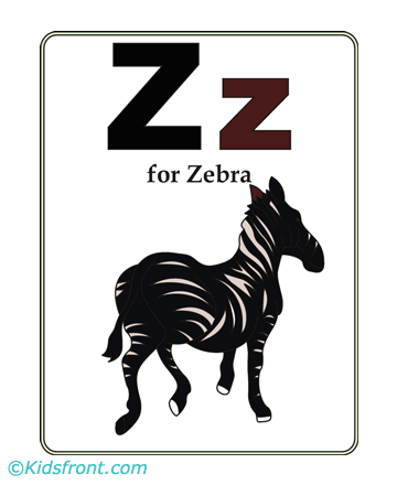 Z-preschool Alphabet Coloring Pages