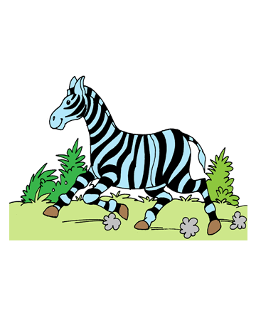 Zebra Information Coloring Pages