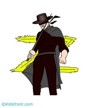 Fight Master Zorro Coloring Pages