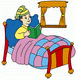 Boy On Bed Coloring Pages