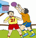 Boys Playing Basket Ball Coloring Pages