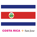 Costa Rica Flag Coloring Pages