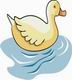 Swimming Duck Coloring Pages