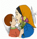 Mother With Child Coloring Pages