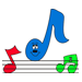 Type Music Notes Coloring Pages