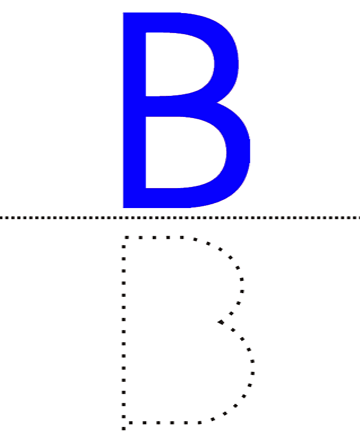 Capital Alpahbet B Sheet