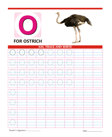 Capital Letter O Sheet