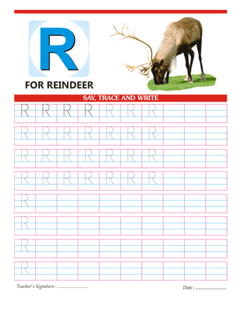 Capital Letter R Sheet