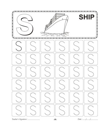 Capital Letter Writing S Sheet