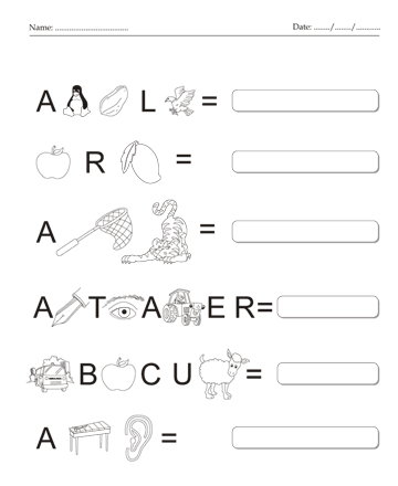 Complete The Word 1 Sheet