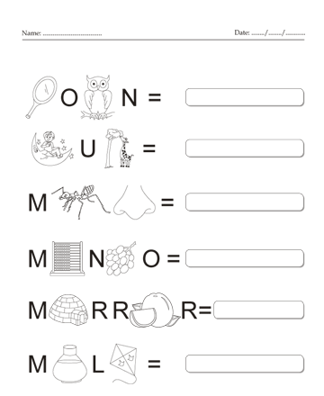 Complete The Word 13 Sheet