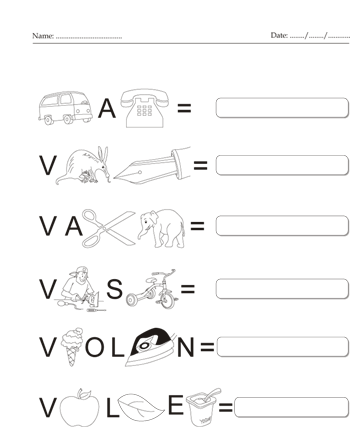 Complete The Word 22 Sheet