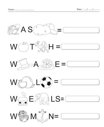 Complete The Word 23 Sheet