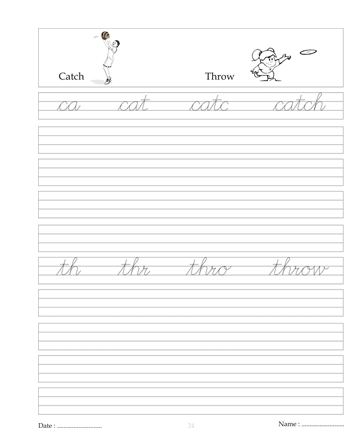 Cursive Writing Book 24 Sheet