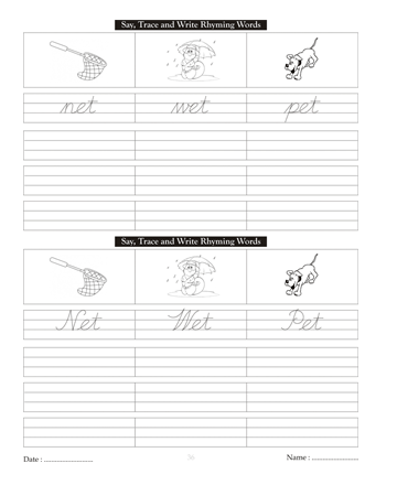 Cursive Writing Book 36 Sheet