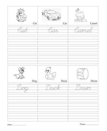 Cursive Writing Book 49 Sheet