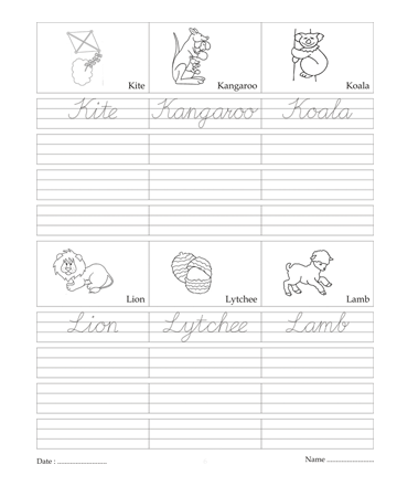 Cursive Writing Book 53 Sheet