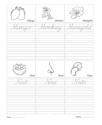 Cursive Writing Book 54 Sheet