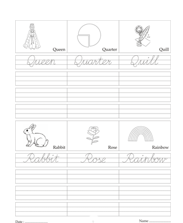 Cursive Writing Book 56 Sheet