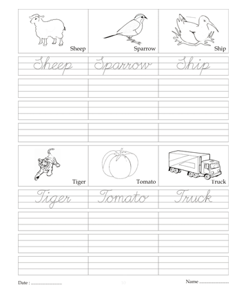 Cursive Writing Book 57 Sheet