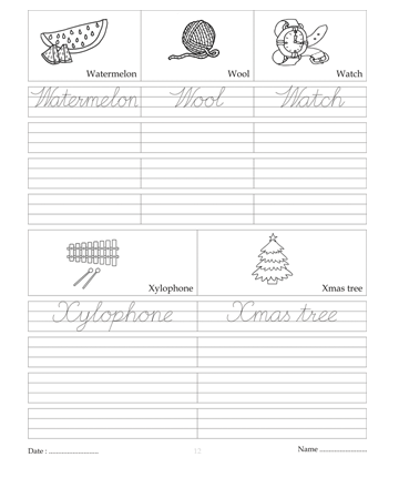 Cursive Writing Book 59 Sheet