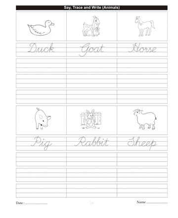 Cursive Writing Book 61 Sheet