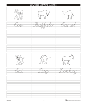 Cursive Writing Book 62 Sheet