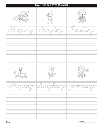 Cursive Writing Book 68 Sheet