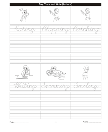 Cursive Writing Book 69 Sheet