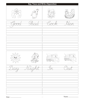 Cursive Writing Book 76 Sheet