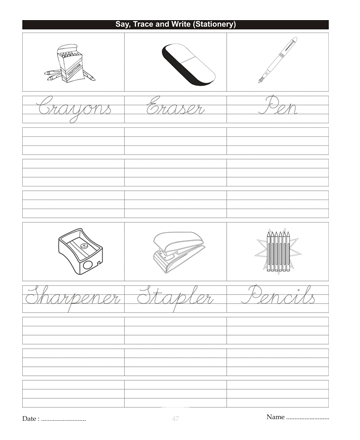 Cursive Writing Book 83 Sheet