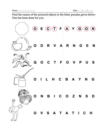 Find The Name Of The Picture 15 Sheet