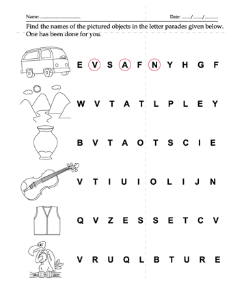 Find The Name Of The Picture 22 Sheet