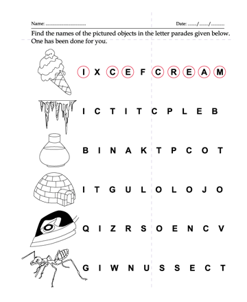 Find The Name Of The Picture 9 Sheet