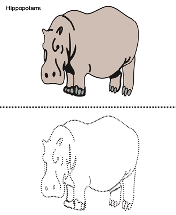 Hippopotamus Sheet